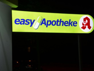 beidseitiger Lichtkasten mit LED